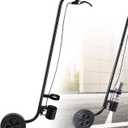 CAROD Marking Wand for Inverted Marking Spray Paint, Industrial Wheeled Marking Stick for Line Paint Stripe Ground, Side Push Marking Paint Wand for Sport Field Utility Marking Applicator