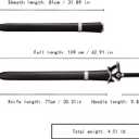 Fort Carbon Steel SAO Sword - Real Metal Handmade Cosplay Kirito Sword - Dark Repulsor/Black Elucidator/Blue Rose