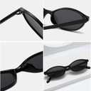 Retro Oval Sunglasses for Women fashions Lightweight Narrow Shades Womens Cute Small Cat Eye Sunglasses (1)