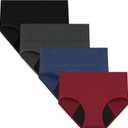 Nalwort Womens Menstrual Period Panties Cotton Leak Proof Underwear Postpartum Protective Briefs (XX-Large, Color-07)