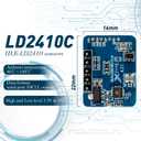 3 PCS LD2410C Sensor Module HLK-LD2410 Human Presence Radar LD2410 Millimeter Wave Radar Sensor Module Non Contact 24GHz ISM Band Serial Port IO Level Output