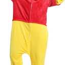 Unisex Adult Animal Onesie Pajamas, Mens Womens Flannel Halloween Cosplay Costume/Homewear/Sleepwear (Large, Yellow)