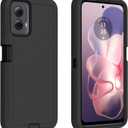for Motorola Moto G Power 5G 2024 Case, Heavy Duty Bumper Case Shockproof Dustproof 3 in 1 Rugged Protective Phone Cover for Moto G Power 5G 2024 (Black)