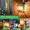 CYHKEE 2 Pack Solar Wall Lanterns Outdoor with 3 Modes, Dusk to Dawn Motion Sensor LED Sconce Lights IP65 Waterproof, Exterior Front Porch Security Lamps Wall Mount Patio Fence Garage Decorative