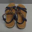 Littleplum Womens Sandals Arch Support Summer Beach Sandals Comfort Walking Shoes Bohemian Flip Flops Sandals for Women (8, Fashion Blue)