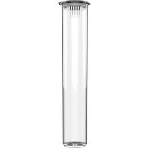 Dragon Chewer 80mm CR Premium Plastic Packaging Pop Top Tubes ‚Äì Bulk Child Resistant Travel Holder Vial Sample Containers Mini Storage Strong Seal Squeeze Cap 1,150 Qty (Clear)