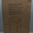 iTouchless 18 Gallon Wings Open Kitchen Trash Can with Lid and Odor Filter, Dog Proof Lid Lock 68 Liter Slim Stainless Steel Garbage Bin Home Office Bedroom Living Room Large Capacity Wastebasket (Brushed Silver 18 Gal Sensor)