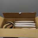 GBHOME Ceramic Dinnerware Sets for 4, 12 Pieces Stoneware Plates and Bowls Sets, Scratch Resistant Dishes, Dishwasher & Microwave Safe, Reactive Glaze-Cappuccino