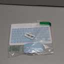 Bluetooth Wireless Keyboard and Mouse Combo,Ultra-Slim Ergonomic Small Rechargeable Bluetooth Keyboard Mouse Set for Apple iPad iPhone Samsung Tablet Phone Android PC Computer Mac Smartphone(Blue)