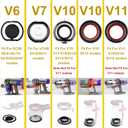 2 x Dust Bin Lid Cover Replacement Parts Compatible with Dyson V6 Vacuum Cleaner Canister Part,Dust Collector Lid Bin,Cup Cover Attachment,Bottom Accessories