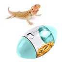 ALI2 Lizard Feeder Toys Bearded Dragon Enrichment Reptile Interactive Rugby Shape Toy for Bearded Dragon, Lizard, Gecko and Small Animals