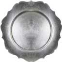ChargeIt by Jay Scallop Charger Plate, Silver