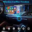 Wireless CarPlay Adapter, 2026 Upgraded Wired to Wireless for Apple CarPlay & Android Auto, Mini USB Design Car Play Adapter with Type-C Extension, Plug and Play, Stable Connection & No Latency