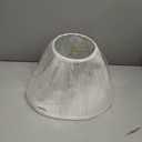 Aspen Creative 33166, Mushroom Pleated Traditional Off-White Spider Shade, 6-1/2" Top x 15" Bottom x 11" Slant