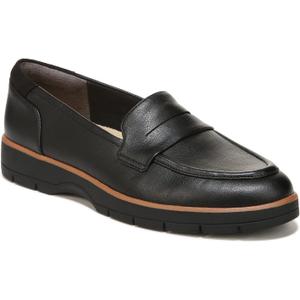 Dr. Scholl's Shoes Womens Nice Day Slip On Loafer Moc Black Smooth 11 W
