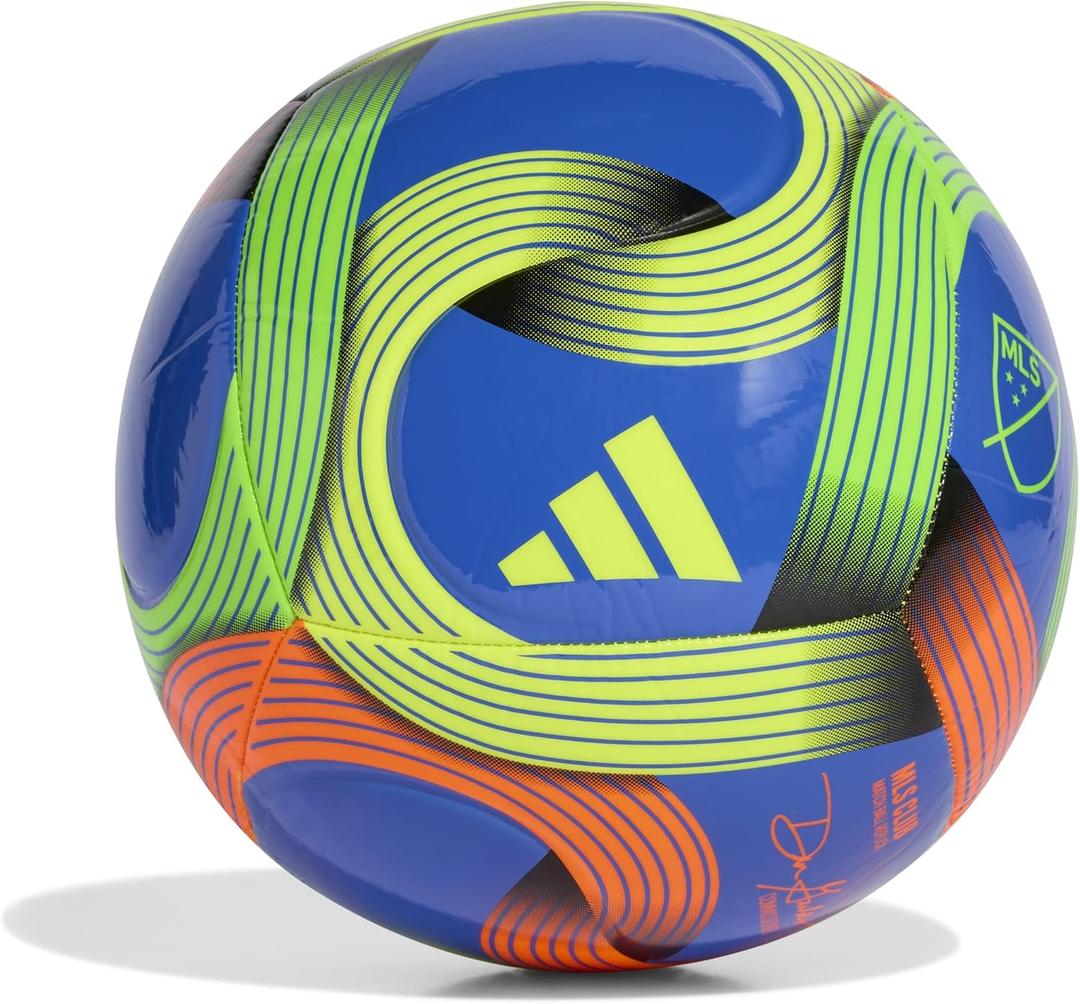 adidas Unisex MLS Soccer Ball (4, Hi-res Blue/Green/Orange/Yellow)