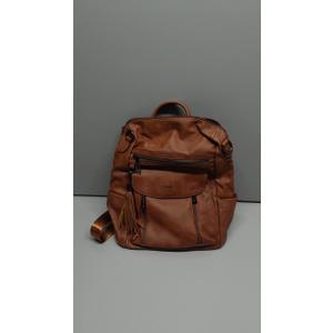 Shrrie Laptop Backpack for Women 15.6 inch, Travel Leather Backpack Purse Nurse Teacher Carry on Backpack Computer Bag, Professional Water-Resistant College Business Work Casual Daypack, Two-toned Coffee