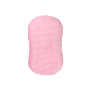 Mila Millie Water Resistant Removable Cover for Newborn Lounger | Minky Sensory Touch Slipcover for Baby Floor Seat | Premium Quality Soft Wipeable Fabric | Hypoallergenic (Blush)