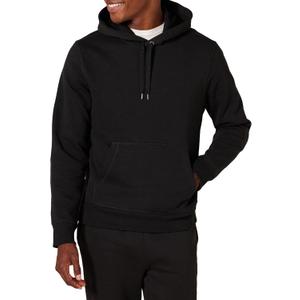 Amazon Essentials Men's Sweatshirt Hoodie (Medium, Black Heather)