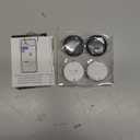 Air Tracker Tag for Android & iOS,Smart Tags-4 Pack,Dual System Bluetooth Luggage Tracker Works via Apple Find My or Google Find Hub,Item Finder for Backpack,Key,Travel & Commute (White/Black, 4 Pack)