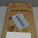 Garden Leaf Rakes, 6FT Rake for Lawns Heavy Duty 25 Metal Tines 18.5 inch Wide, Adjustable Steel Handle, Rakes for Leaves, Gathering Shrub, Grass, Yard