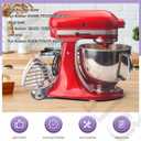 Patent PendingStand Mixer Attachment Holders, Compatible with Kitchenaid Mixer & KitchenAid Flat Beater, Kitchen Accessory Organizer, Accessories for Storing Dough Hooks,Flat & Flex Edge Beater