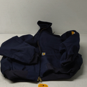 Carhartt Men's J140 Duck Active Jacket - Quilted Flannel Lined (XX-Large Tall, Dark Navy)