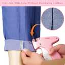 Stitch Gun for Clothes, Handheld Quick Clothing Fixer, Tagging Gun for Clothing, Jeans, Curtains, Price Label and DIY Projects-Pink - TTGB25