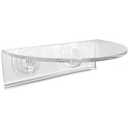 Window Garden Suction Cup Window Shelf - Set of 2-5mm Acrylic Plate Holds Up to 7lbs - Space Saving Plant Shelf for Windows - Ideal for Herbs Flowers Microgreens - 15.1" x 3.8" - White