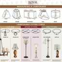 Royal Designs, Inc. BS-710-14AGL Rectangle Cut Corner Basic Lamp Shade, (6x8) x (9x14) x 10.5, Antique Gold