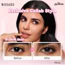 WOSADOZootopia1 Soft Magnetic Eyelashes Kit with Applicator, Disney [No.18 Velvet Black] 21.5mm Reusable Glue-free Magnetic Lashes, Cruelty-free False Lash, Waterproof, Lightweight, for Heavy Makeup