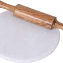 Indian Marble Chakla/Rolling Board/Roti Maker Chakla Chapati Maker for Home & Kitchen | Finished Marble Roti Maker Daily Use Kitchen Item Set of 1