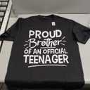 Proud Mom of an Official Teenager 13th Birthday 13 Years Old T-Shirt, S