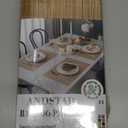ANDSTAR Set of 8 Pcs Bamboo Placemats Sushi Rolling Mat Japanese Style Natural Anti-Slip, Washable Heat-Resistant Table Mats for Dining Room and KitchenBrown