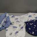 Yoofoss Baby Swaddles for Newborns 100% Cotton, Adjustable Swaddle 0-3 Months 3 Pack Newborn Swaddle Sack, Breathable Soft(Small) (Dark Blue & White)