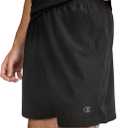 Champion Men's Sport Shorts, Athletic Shorts for Men, Lightweight Gym Shorts, 7" (Black)