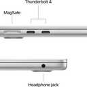 Apple 2025 MacBook Air 13-inch Laptop with M4 chip: Built for Apple Intelligence, 13.6" Liquid Retina Display, 24GB Unified Memory, 512GB SSD Storage, 12MP Center Stage Camera, Touch ID, Silver