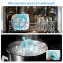 3 x Chuya Baby Teething Ring Sticks,Baby Teether Toys 0-6 6-12 12-18 Months,Teething Relief for Babies,Infant Toys 0 3 6 9 12 18 Months Sensory Toy Easy-Hold (Blue)