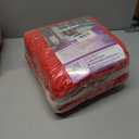 LuxUrux Red Bathroom Rugs Set-Extra-Soft Plush Bath mat Shower Bathroom Rugs,1'' Chenille Microfiber Material, Super Absorbent (Rectangular Set, Red)