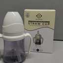 GROSMIMI Spill Proof no Spill Magic Sippy Cup with Straw with Handle for Baby and Toddlers, Customizable, PPSU, BPA Free 6 oz (Butter)