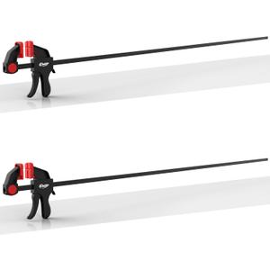 50" Bar Clamps for Woodworking 2-Pack, One-Handed Clamp/Spreader, Light-Duty Quick-Change F Clamp with 170 LBS Load Limit, Ideal for Woodworking/Carpentry/Home Improvement/DIY