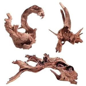 EFFIELER Natural Driftwood for Aquarium Decor – 6-10 INCH Unique Size Real Wood Branches for Fish Tank, Reptile Habitat, Terrarium, Hermit Crab, Shrimp Tank,Safe for Aquatic Pets