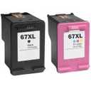 myCartridge 67XL HP Printer Ink Replacement 2 PCS