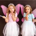 Gejoy 2 Piece Light up Wand Magic Wizard Wand Princess Fairy Wands Christmas Light Sound Toy Cosplay Props for Kids(Purple)