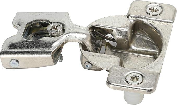 50 Pack Rok Hardware Grass TEC 864 108 Degree 7/16" (11mm) Overlay SELF Close Press in Dowel Compact Cabinet Hinge 45mm Screw Hole Pattern, G04728-16