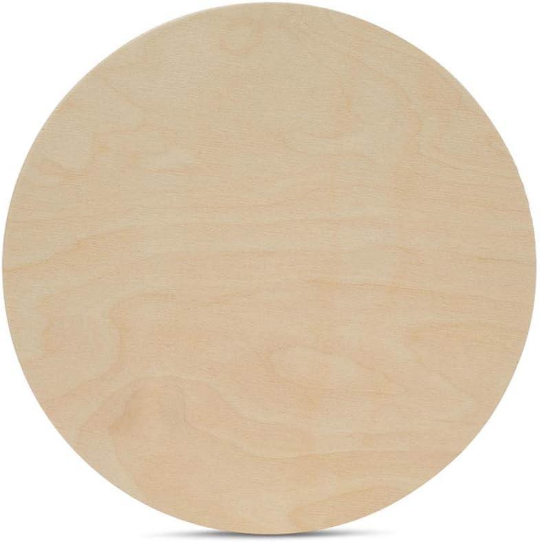 Wood Circles 14 inch 1/2 inch Thick, Unfinished Birch Plaques, Pack of 3 Wooden Circles for Crafts and Blank Sign Rounds, by Woodpeckers