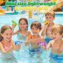 32 Pcs Mini Elephant Water Gun with Whistle, Colorful Mini Squirt Blaster, Kids Toy for Summer Beach, Pool Party Favors & Outdoor Water Fight Games