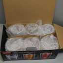 Bodum 10oz Bistro Double Wall Insulated Mug, High-Heat Borosilicate Glass, Set of 6, Clear