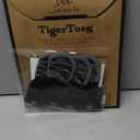 DOK TigerToes Premium Non-Slip Dog Socks for Hardwood Floors - Extra-Thick Grip that Works Even When Twisted - Prevents Licking, Slipping, and Great for Dog Paw Protection (X-Small) (Classic Grey)