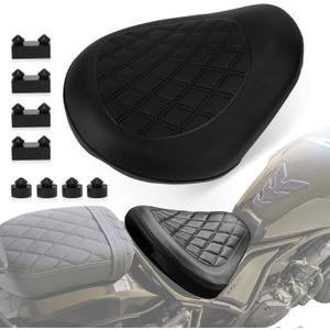PSLER Motorcycle Front Driver Rider Seat Front Seat Cushion Pillion Pad Replacement for Rebel CMX 1100 CMX1100 2021 2022 2023 2024 Accessories (Black)